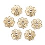 Brass Bead Caps, 4-Petal, Flower