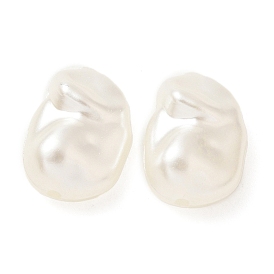 ABS Plastic Imitation Pearl Beads, Oval