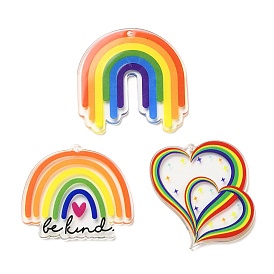 Acrylic Pendants, Rainbow