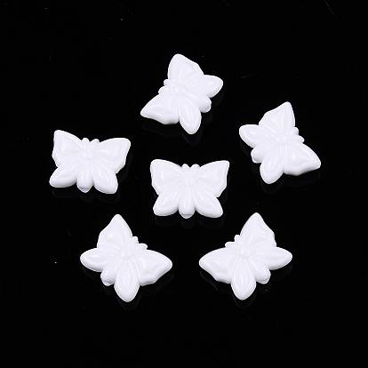 Непрозрачные акриловые бусины, бабочка