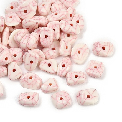 Акриловые бусины имитация бирюзы, самородки