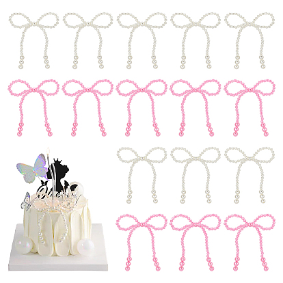 16 шт. 2 цвета акриловые искусственные жемчужины банты украшения аксессуары