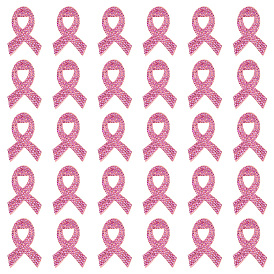 30 аппликации со стразами из ленты для информирования о раке молочной железы, аксессуары для костюма