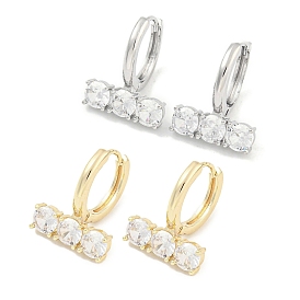 Brass Glass Earrings, for Women, Hoop Earrings