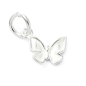 925 Sterling Silver Butterfly Charms, with Jump Rings & 925 Stamp