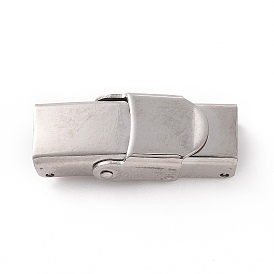 201 Stainless Steel Watch Band Clasps, Rectangle