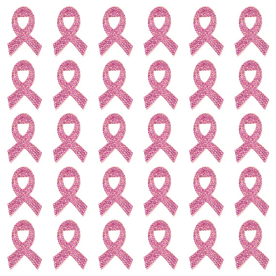 30 аппликации со стразами из ленты для информирования о раке молочной железы, аксессуары для костюма