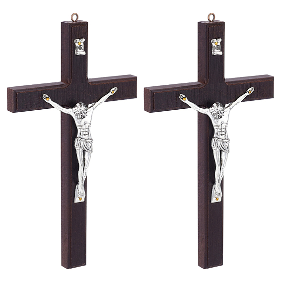 Пасхальные деревянные кресты, фигурки из сплава, украшения, украшение церковного дома и сада