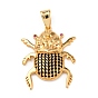 Латунные микро проложить кубического циркония подвески, жук, стойки покрытие, долговечный, без свинца и без кадмия