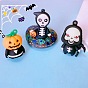 Luminous Halloween Theme PVC Pendants, Glow in the Dark, Reaper/Skull/Pumpkin