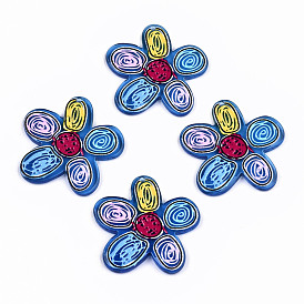 Transparent Acrylic Pendants, 3D Printed, Flower