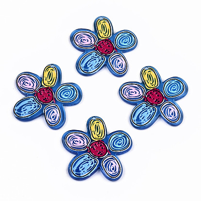 Transparent Acrylic Pendants, 3D Printed, Flower