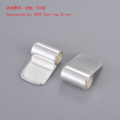S925 Sterling Silver Glue-on Flat Pad Bails