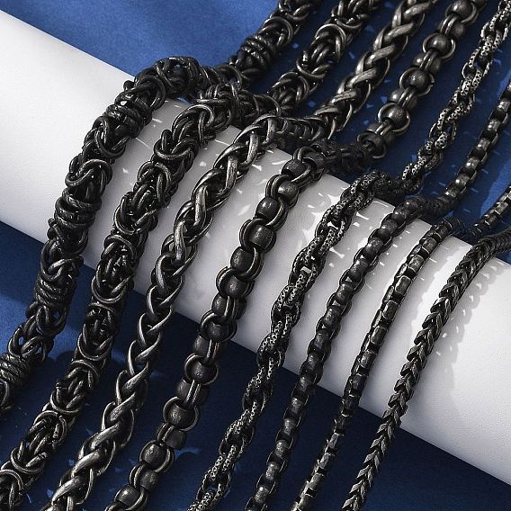 304 цепочки из нержавеющей стали для женщин и мужчин, ионное покрытие (ip)