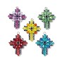 Glass Seed Beads Pendants, with Nylon Wire, with Jump Ring