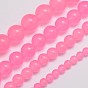 Natural & Dyed Malaysia Jade Bead Strands, Round