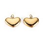 304 encantos de acero inoxidable, con anillos de salto, corazón