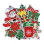 32 шт. рождественские полиэстеровые тканевые заплатки, разнообразные