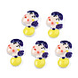 Spray Painted Opaque Resin Cabochons, Woman