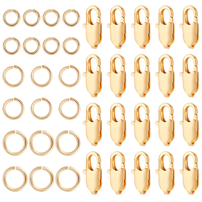 Карабин-лобстеры, латунные, с открытыми пружинными кольцами из нержавеющей стали 304