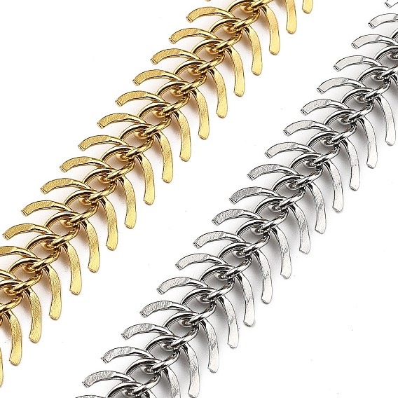 304 Цепи из нержавеющей стали «рыбьи кости», ионное покрытие (ip), несварные, с катушкой