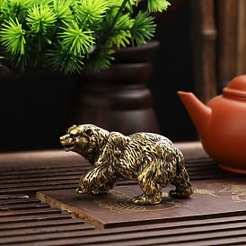 Brass Realistic Bear Display Decoration, for Home Decoration