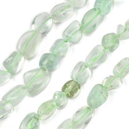 Естественный зеленый флюорит бисер нитей, самородки, упавший камень