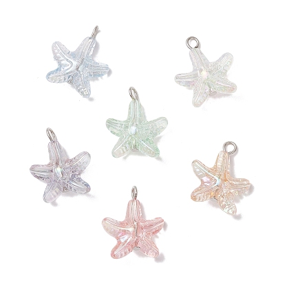 Прозрачные акриловые подвески, морская звезда