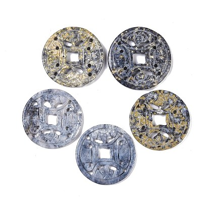 Natural Agate Multi-Strand Links, Coin