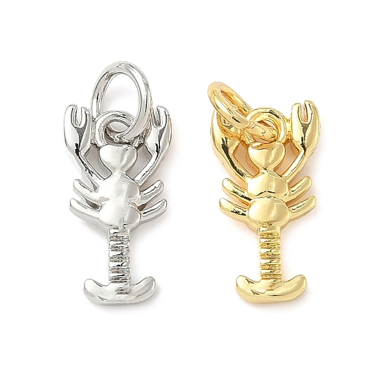 Латунные подвески, омары-талисманы, стойки покрытие, долговечный, без кадмия и без свинца, с целью перехода в кольце