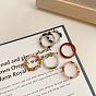 Dovii Jewelry Acetate Cold Wind Women's Ring - Multicolor Ring Women's Jewelry.
