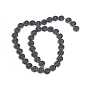 Non-magnetic Synthetic Hematite Beads Strands, Textured, Flat Round