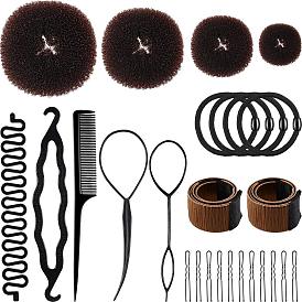 Versatile Hair Styling Kit with Interchangeable Accessories for Bun Hairstyles