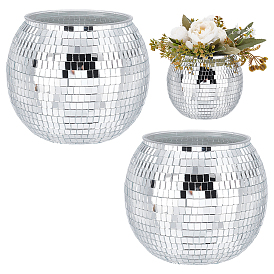 Диско-шар для домашних животных и ведерко для льда, со стеклянной зеркало, для праздничных принадлежностей