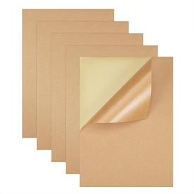 Kraft Paper Stickers, Self Adhesive Inkjet Laser A4 Printing Labels