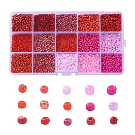 Glass Seed Beads, Silver Lined & Transparent & Trans. Colours Lustered & Trans. Colors Rainbow & Frosted Colors & Opaque Colours Seed & Baking Paint & Ceylon, Round