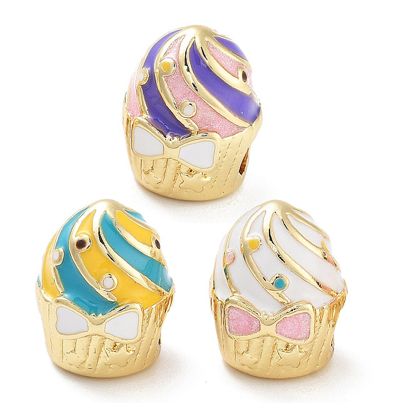 Стойка для торта покрытие латунные эмалевые бусины, без кадмия и без свинца, долговечный, реальный 18 k позолоченный