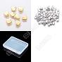 120Pcs 2 Colors 201 Stainless Steel Charms, Stamping Blank Tag, Heart