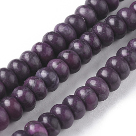 Натуральный камень карта пикассо яшма бусины нити, окрашенная и подогревом, рондель