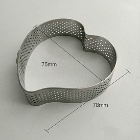 Сердце 304 кольца для формы для торта из нержавеющей стали, инструмент для выпечки своими руками