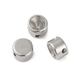 304 из нержавеющей стали бусы, плоско-круглые