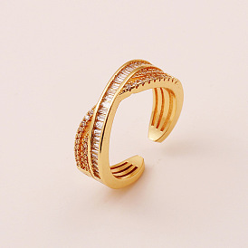18K Gold Plated Crossed Tail Ring for Women - Chic, Cute and Versatile Finger Accessory