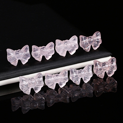 Природного розового кварца бусы, бантом