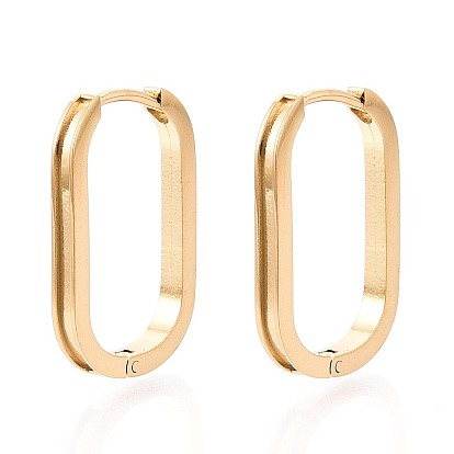 304 овальные серьги-кольца из нержавеющей стали, рифленые пустые серьги, для изготовления сережек-инкрустаций