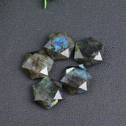 Figurines étoile de David en labradorite naturelle, pour le bureau à domicile, ornement feng shui