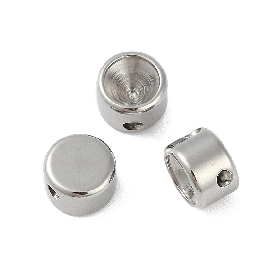 304 из нержавеющей стали бусы, плоско-круглые