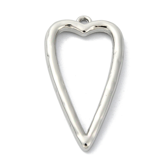 Rack Plating Alloy Pendants, Heart