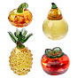 4 шт. 4 стили ручной работы лэмпворк фрукты витрина украшения, для домашнего украшения рабочего стола, разнообразные