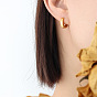 Jolies boucles d'oreilles à tige au design unique – Acier titane tendance et polyvalent.