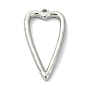 Rack Plating Alloy Pendants, Heart